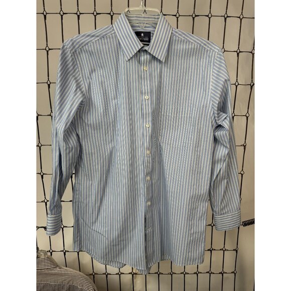Four Mens Button-Down Dress Shirts Regular Fit Size 15.5 cotton blend Asst Color - Picture 4 of 16